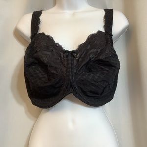 Prima Donna Bra Women’s UK 44H Madison Lace Floral Underwire Black